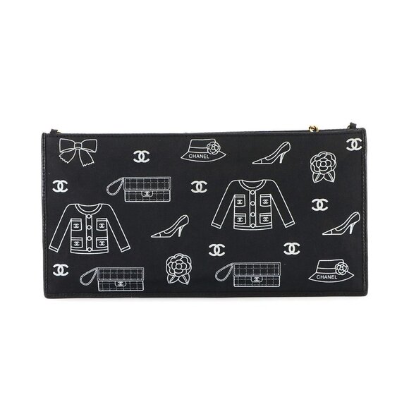 CHANEL Black Leather Shoulder Bag - Picture 2 of 9